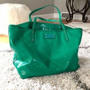 Green Kate Spade Tote Bag